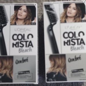 NIB LOT of 2 L'Oreal Paris Colorista Bleach, Brush on Ombre Semi Permanent
